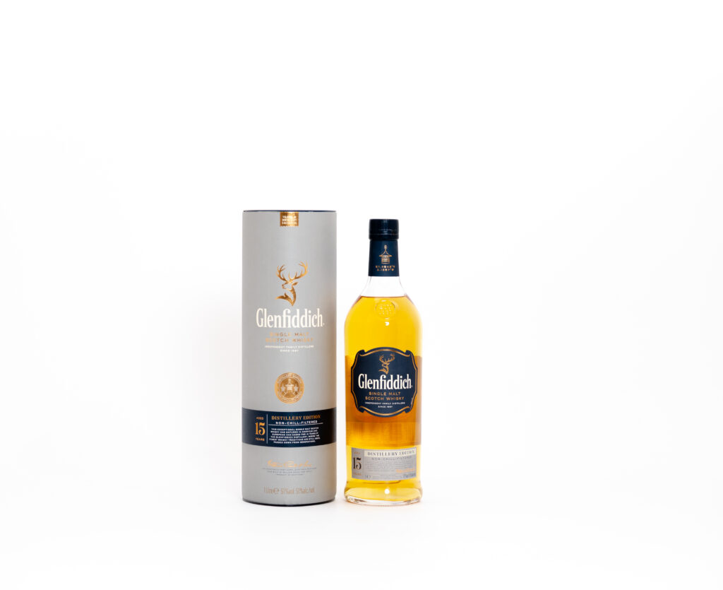 Glenfiddich 15 Year Old Distillery Edition – Single Malt Scotch Whisky, 51% ABV, 1 Litre