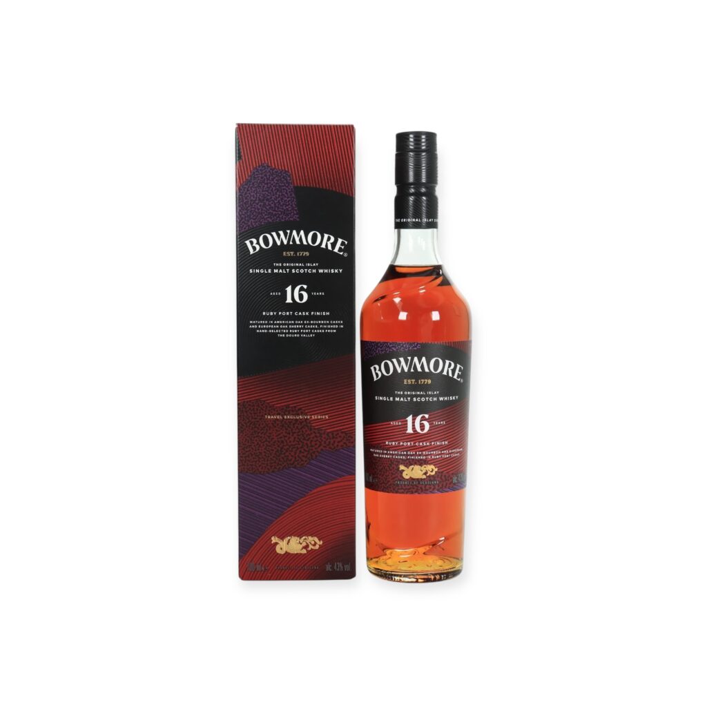 Bowmore 16 Year Old – Ruby Port Cask Finish – 70cl