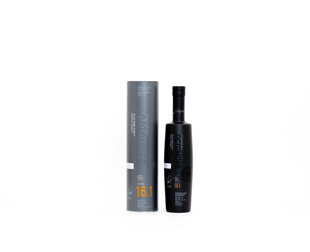 Octomore 16.1 – 5 Year Old Islay Single Malt, 59.3% ABV, 70cl (First-Fill Bourbon Casks, 101.4 PPM)