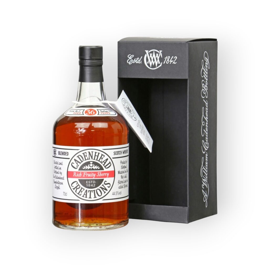 Cadenhead Creations 36 Year Old 1980 “Rich, Fruity, Sherry” | Blended Scotch | Two Sherry Butts | 44.5% ABV | 70cl