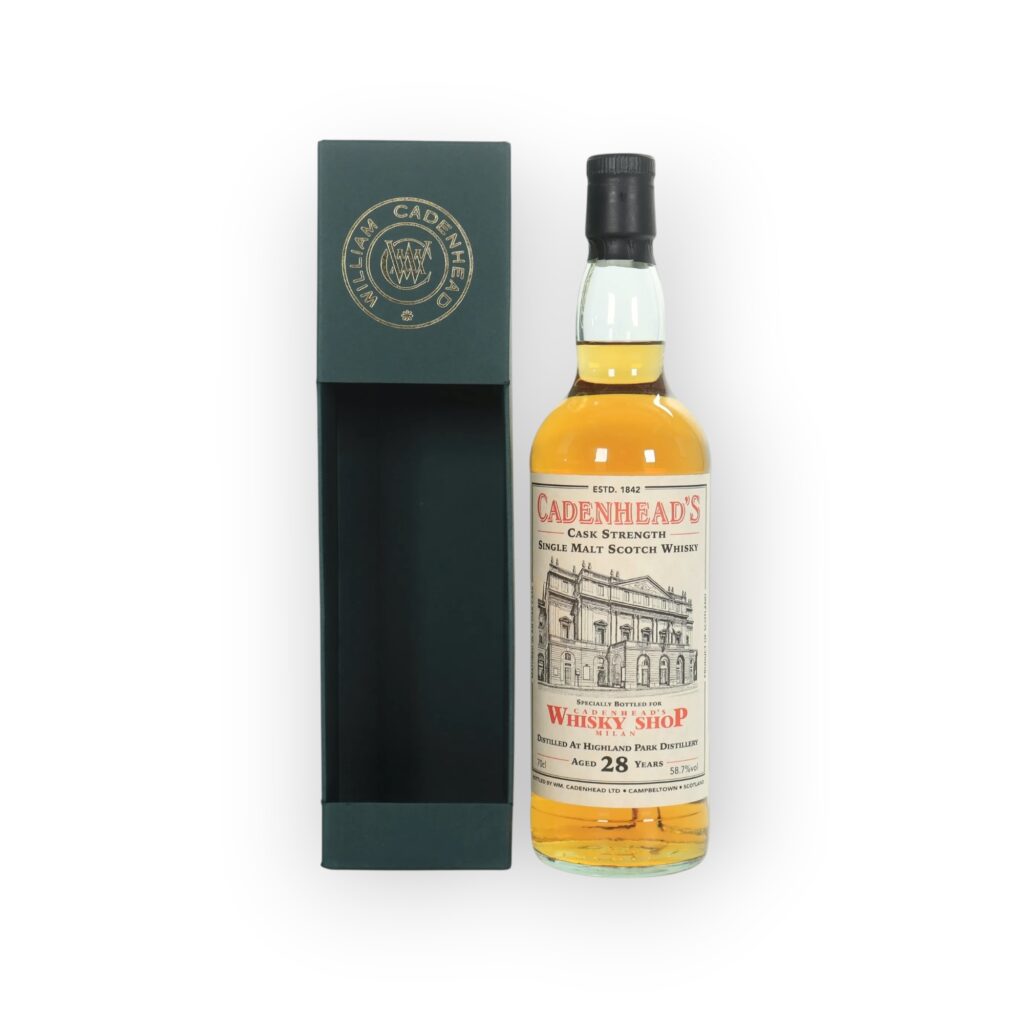 Highland Park 28 Year Old 1992 – Cadenhead’s Milan Whisky Shop Exclusive | Single Butt | Cask Strength 58.7% ABV | 396 Bottles | 70cl