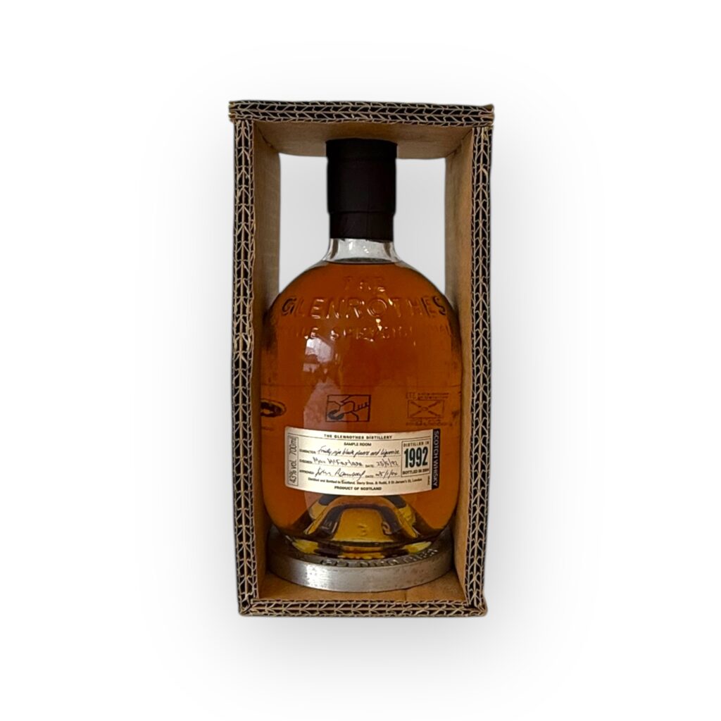 Glenrothes Distillery Sample Room. Distilled 1992 Bottled 2004