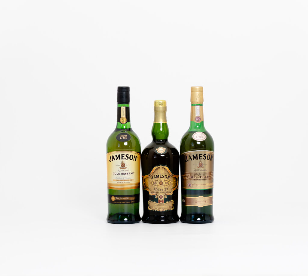 Jameson Gold Reserve Trio Of Bottles