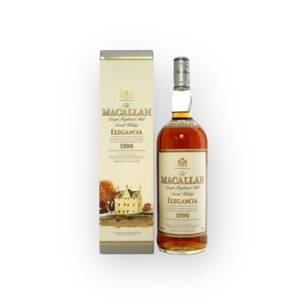 Macallan 1990 Elegancia – Single Malt Scotch Whisky, 1 Litre, 40% ABV (With Box)