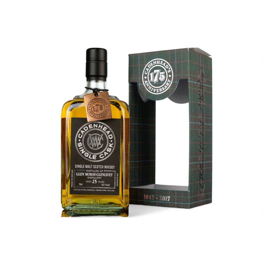 Glen Moray 1992-2017 – 25 Year Old – Cadenhead Black Label – Single Cask – JAPANESE MARK