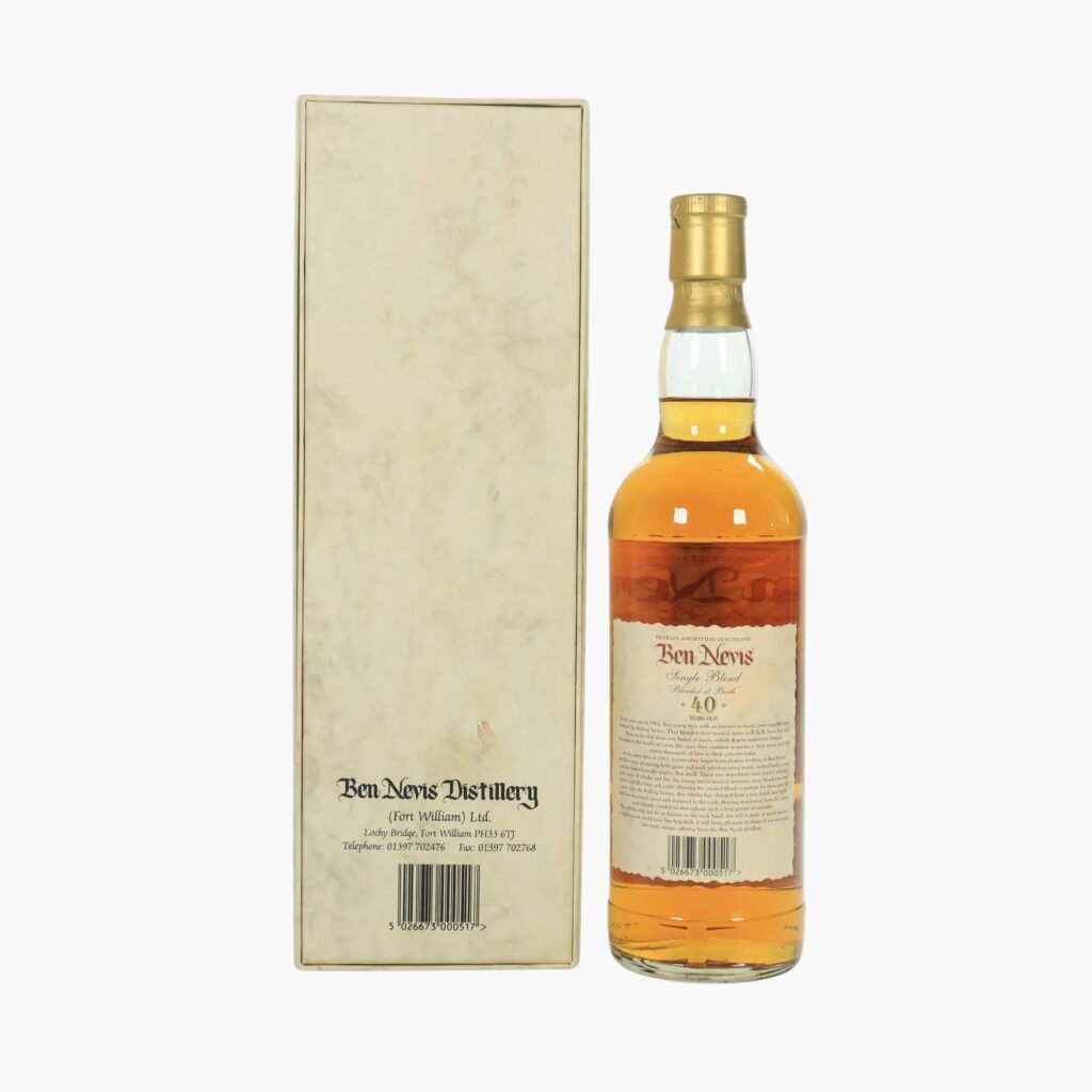 Ben Nevis 40 Year Old 1962 – Single Blend “Blended at Birth” | Sherry Cask | 40% ABV | 70cl | Extinct Production Method