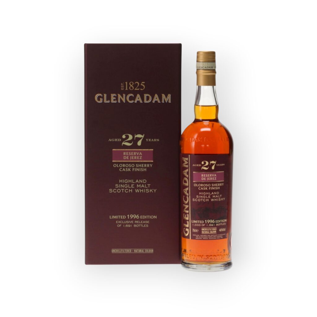 Glencadam 27 Year Old 1996 – Reserva de Jerez | Oloroso Sherry Finish | 46% ABV | 1,691 Bottles | 70cl