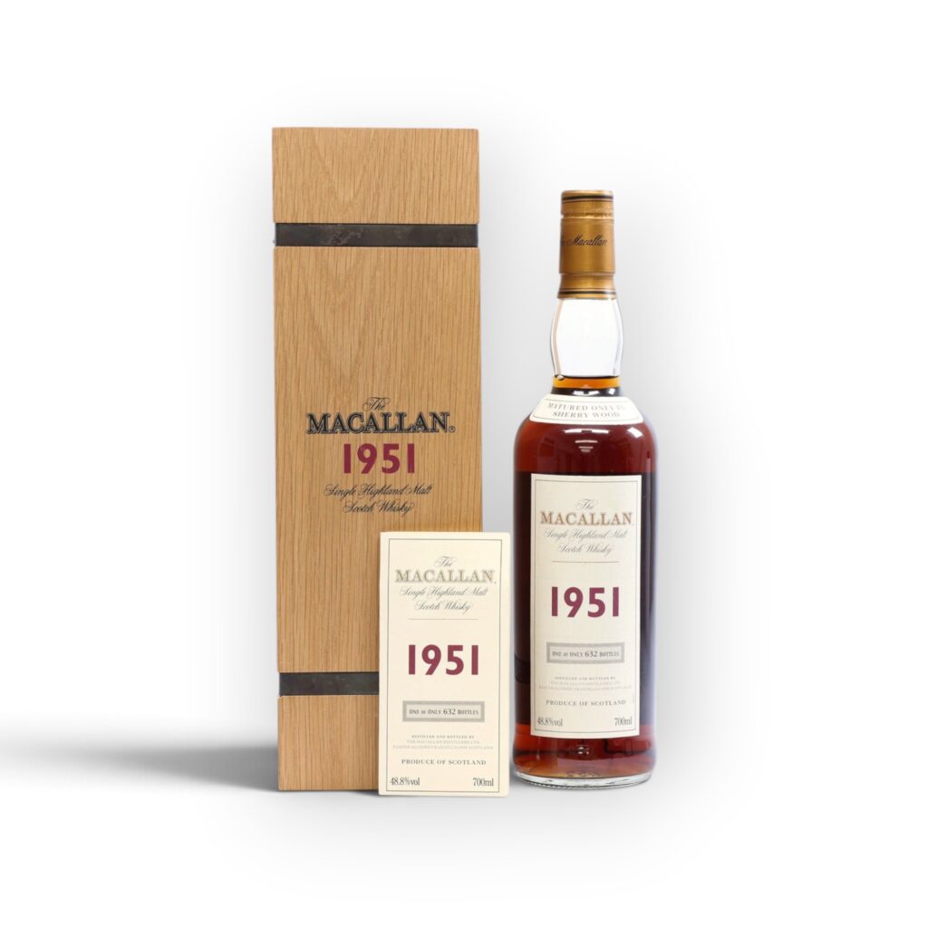 The Macallan Fine and Rare 1951 | Sherry Casks #1541 & #1542 | 48.8% ABV | 632 Bottles | 70cl