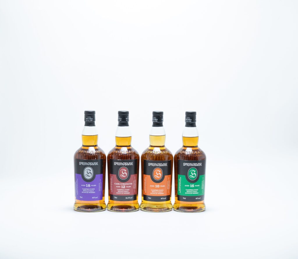 Springbank Core Range Bundle | 10, 12, 15 & 18 Year Old | 4 Bottles | 70cl Each | Campbeltown