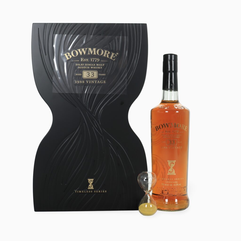 Bowmore Timeless Series | 33 Year Old | 1988 Vintage | Ex-Bourbon & Matusalem Sherry | 45.5% ABV | 70cl